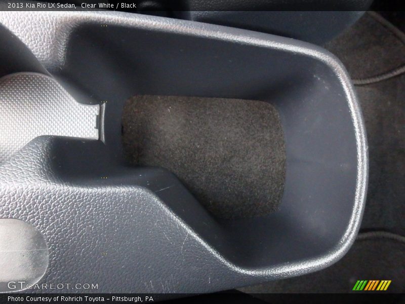 Clear White / Black 2013 Kia Rio LX Sedan