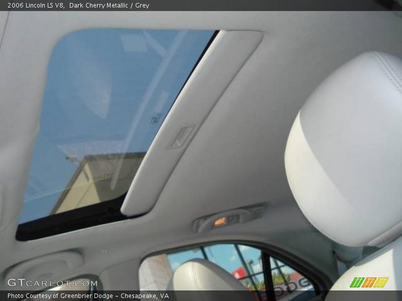 Dark Cherry Metallic / Grey 2006 Lincoln LS V8