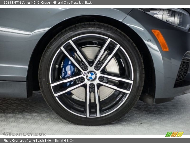 Mineral Grey Metallic / Black 2018 BMW 2 Series M240i Coupe