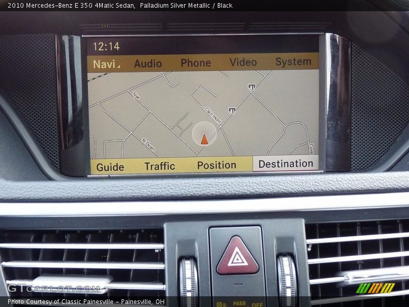 Palladium Silver Metallic / Black 2010 Mercedes-Benz E 350 4Matic Sedan