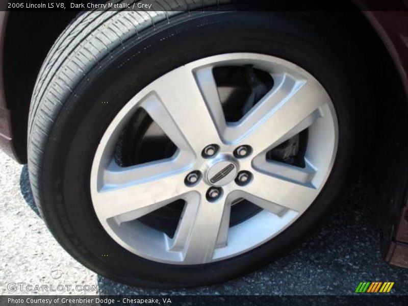 Dark Cherry Metallic / Grey 2006 Lincoln LS V8