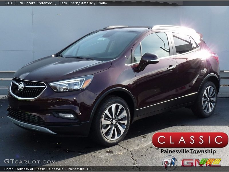 Black Cherry Metallic / Ebony 2018 Buick Encore Preferred II