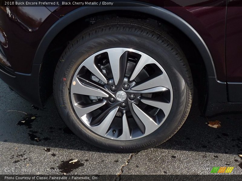 Black Cherry Metallic / Ebony 2018 Buick Encore Preferred II