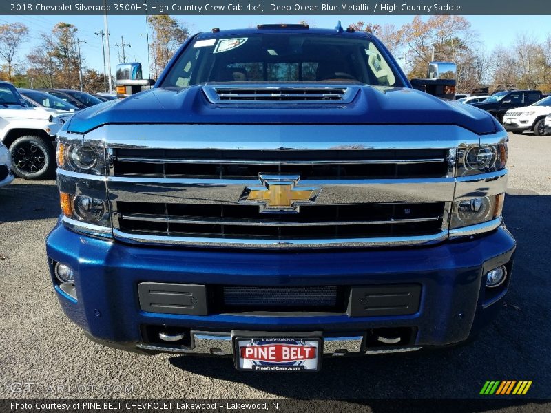 Deep Ocean Blue Metallic / High Country Saddle 2018 Chevrolet Silverado 3500HD High Country Crew Cab 4x4