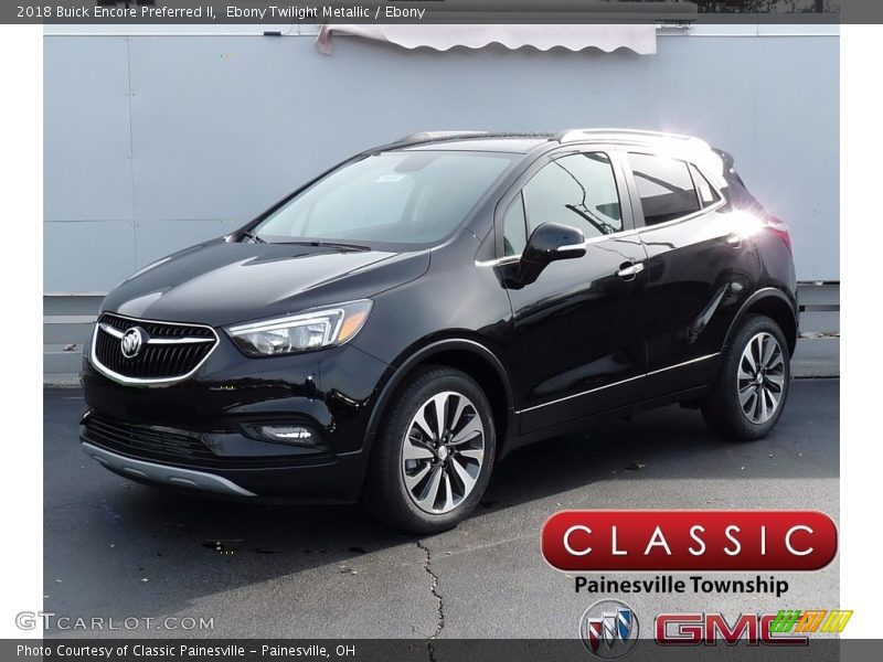 Ebony Twilight Metallic / Ebony 2018 Buick Encore Preferred II