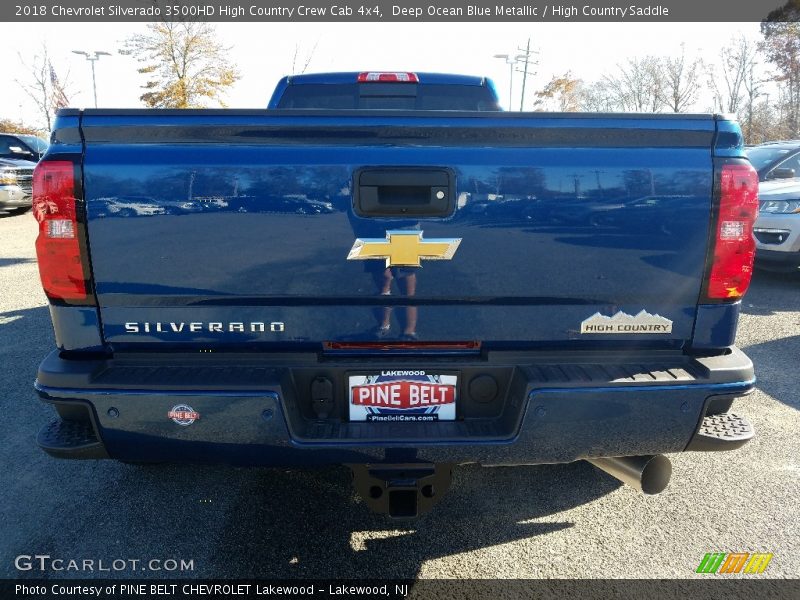 Deep Ocean Blue Metallic / High Country Saddle 2018 Chevrolet Silverado 3500HD High Country Crew Cab 4x4