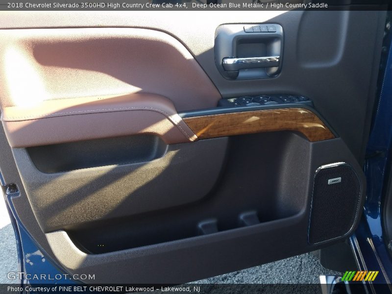 Deep Ocean Blue Metallic / High Country Saddle 2018 Chevrolet Silverado 3500HD High Country Crew Cab 4x4