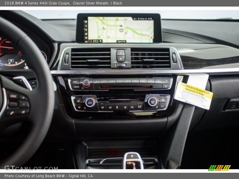 Glacier Silver Metallic / Black 2018 BMW 4 Series 440i Gran Coupe