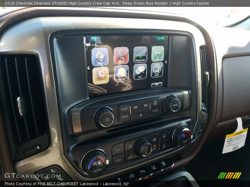 Deep Ocean Blue Metallic / High Country Saddle 2018 Chevrolet Silverado 3500HD High Country Crew Cab 4x4