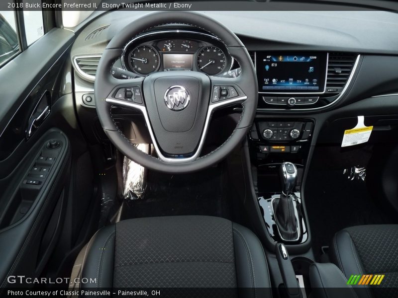 Ebony Twilight Metallic / Ebony 2018 Buick Encore Preferred II