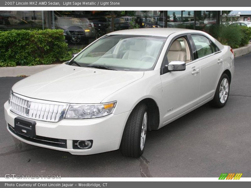 Light Sage Metallic / Light Stone 2007 Lincoln MKZ AWD Sedan