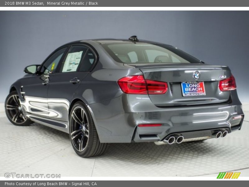 Mineral Grey Metallic / Black 2018 BMW M3 Sedan