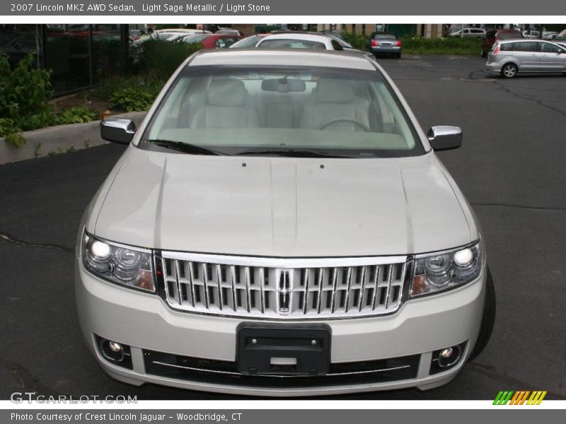 Light Sage Metallic / Light Stone 2007 Lincoln MKZ AWD Sedan