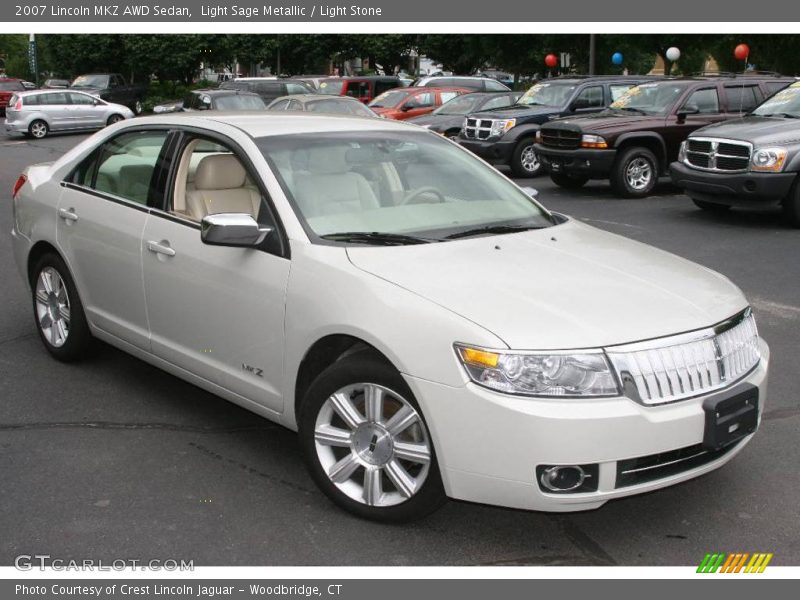 Light Sage Metallic / Light Stone 2007 Lincoln MKZ AWD Sedan