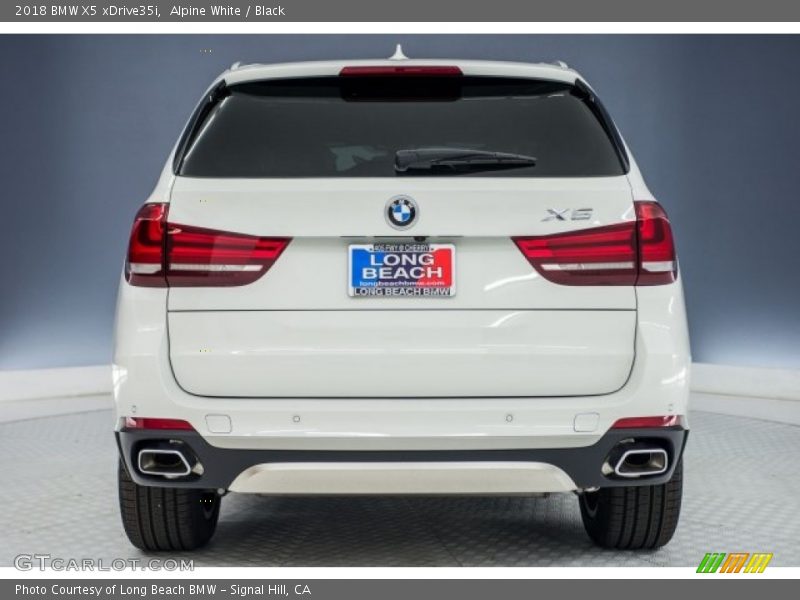 Alpine White / Black 2018 BMW X5 xDrive35i