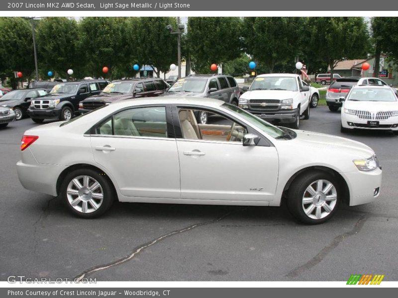 Light Sage Metallic / Light Stone 2007 Lincoln MKZ AWD Sedan