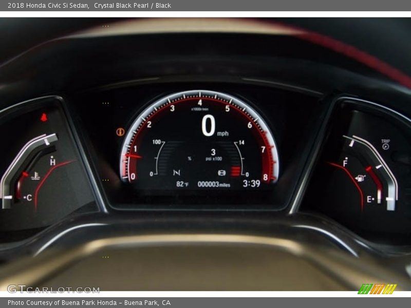  2018 Civic Si Sedan Si Sedan Gauges