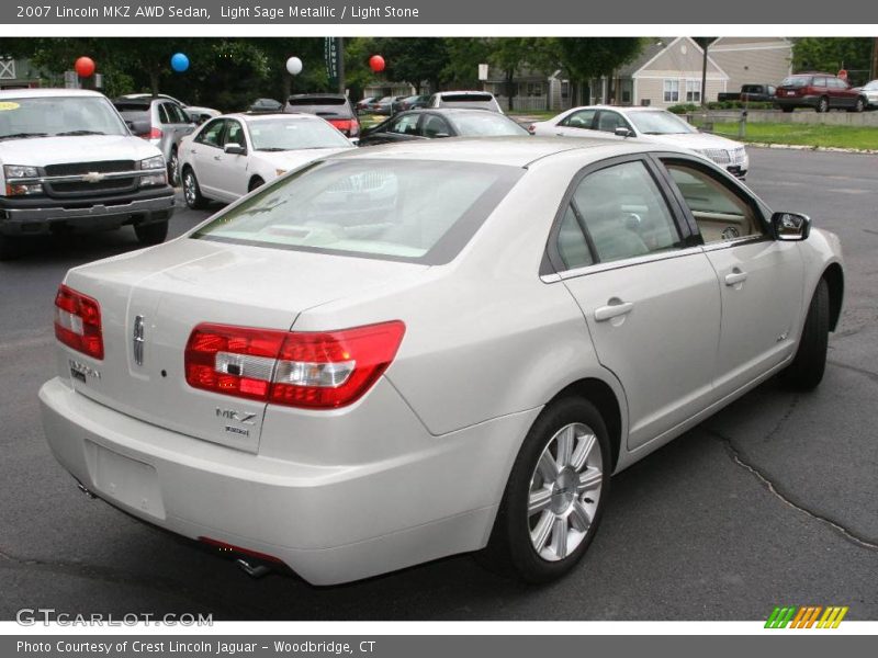 Light Sage Metallic / Light Stone 2007 Lincoln MKZ AWD Sedan