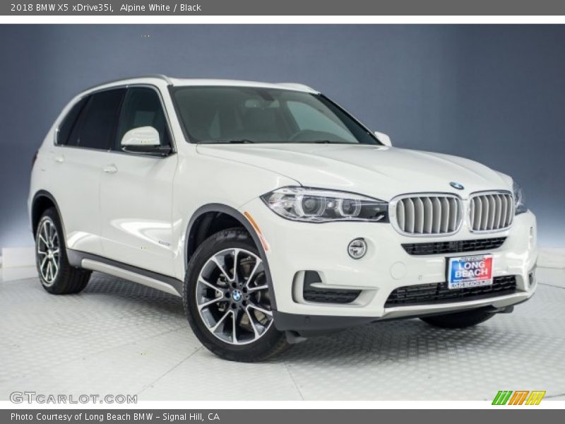 Alpine White / Black 2018 BMW X5 xDrive35i