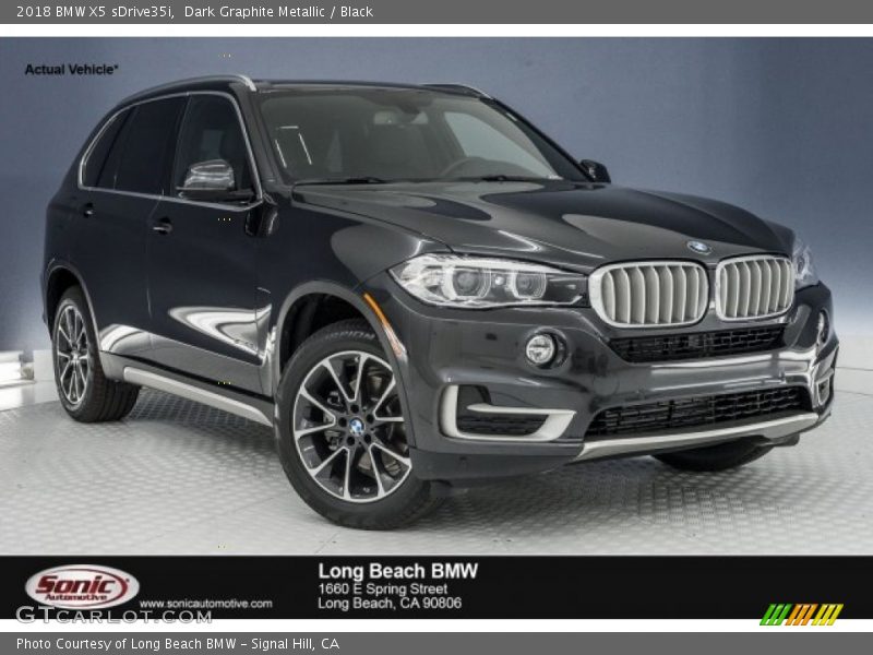 Dark Graphite Metallic / Black 2018 BMW X5 sDrive35i