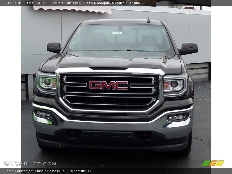 Deep Mahogany Metallic / Jet Black 2018 GMC Sierra 1500 SLE Double Cab 4WD