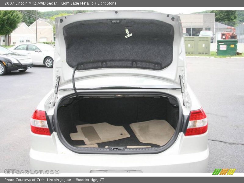Light Sage Metallic / Light Stone 2007 Lincoln MKZ AWD Sedan