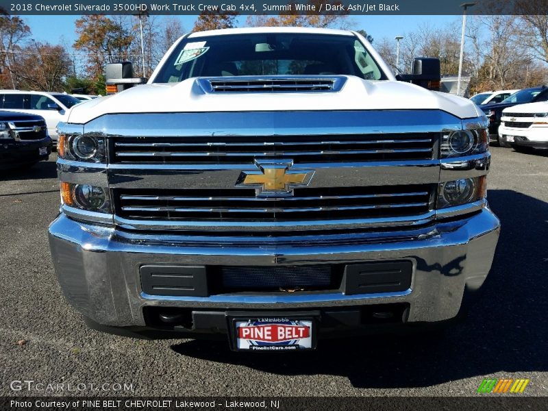 Summit White / Dark Ash/Jet Black 2018 Chevrolet Silverado 3500HD Work Truck Crew Cab 4x4
