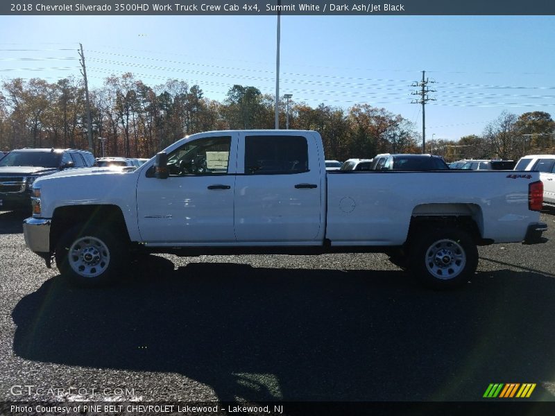 Summit White / Dark Ash/Jet Black 2018 Chevrolet Silverado 3500HD Work Truck Crew Cab 4x4