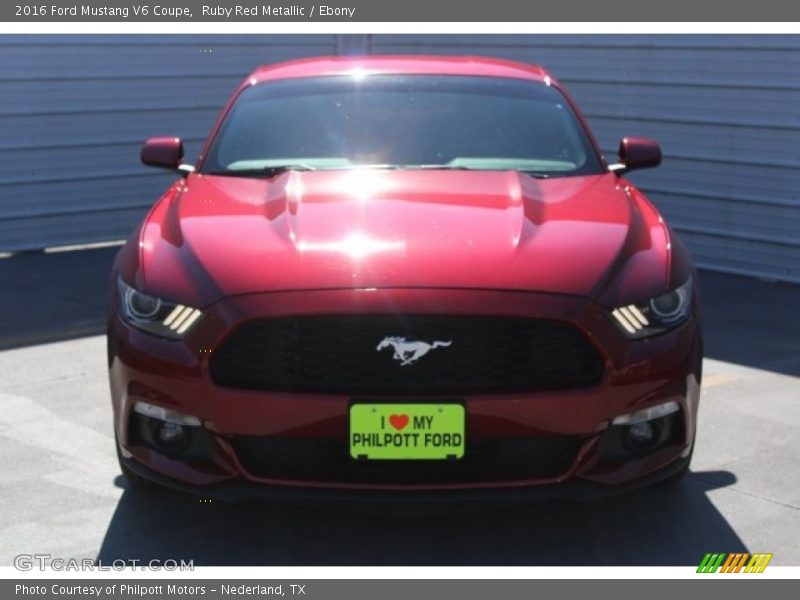 Ruby Red Metallic / Ebony 2016 Ford Mustang V6 Coupe