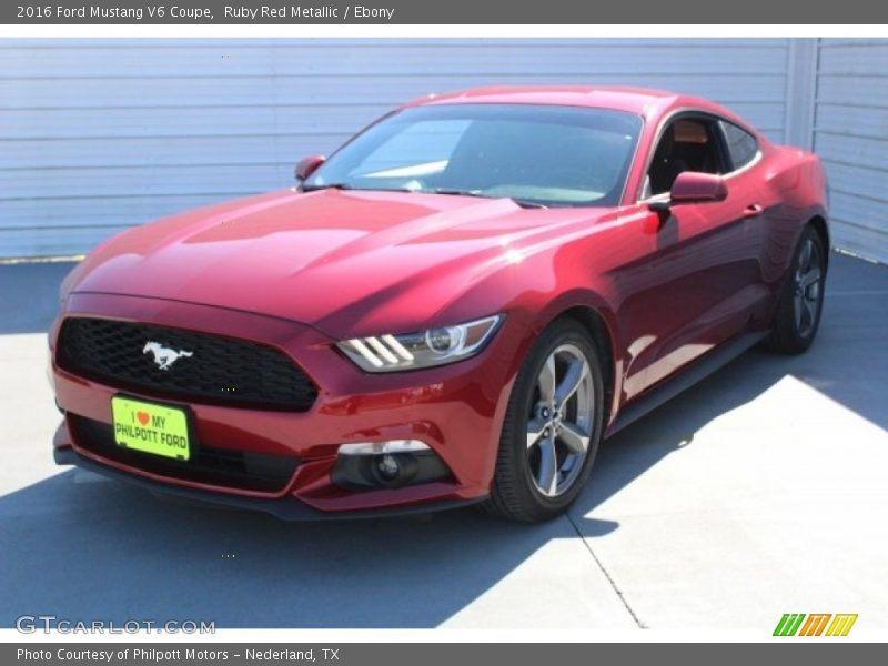 Ruby Red Metallic / Ebony 2016 Ford Mustang V6 Coupe
