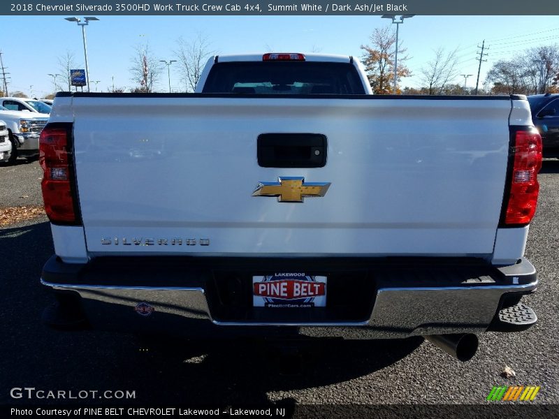 Summit White / Dark Ash/Jet Black 2018 Chevrolet Silverado 3500HD Work Truck Crew Cab 4x4