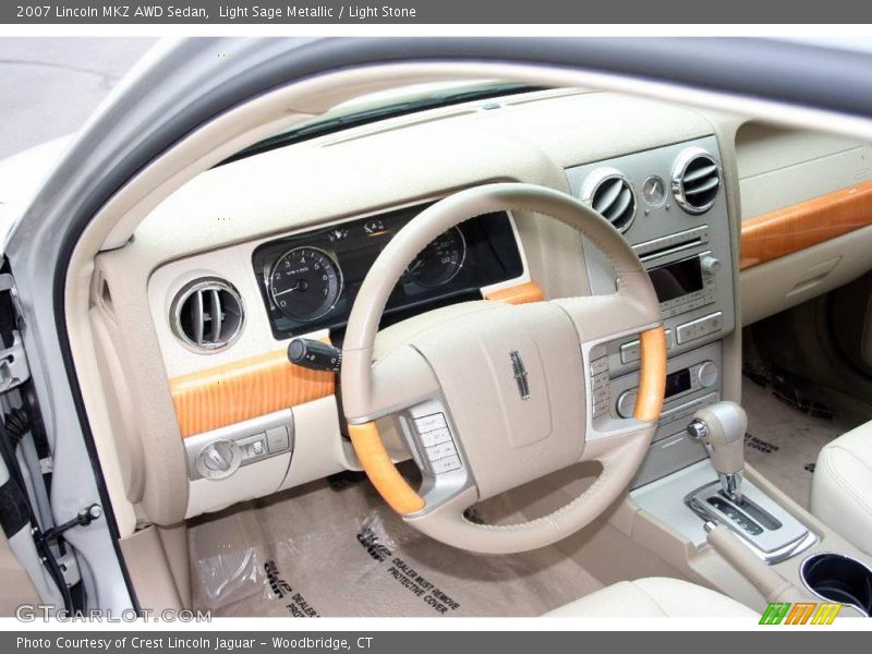 Light Sage Metallic / Light Stone 2007 Lincoln MKZ AWD Sedan
