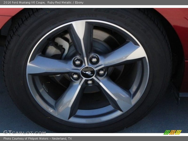 Ruby Red Metallic / Ebony 2016 Ford Mustang V6 Coupe