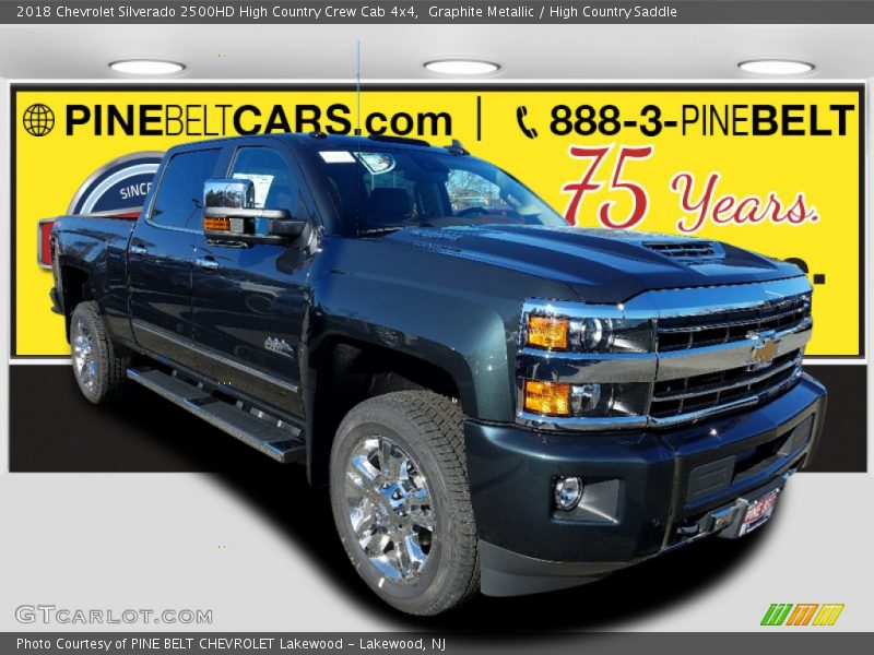 Graphite Metallic / High Country Saddle 2018 Chevrolet Silverado 2500HD High Country Crew Cab 4x4