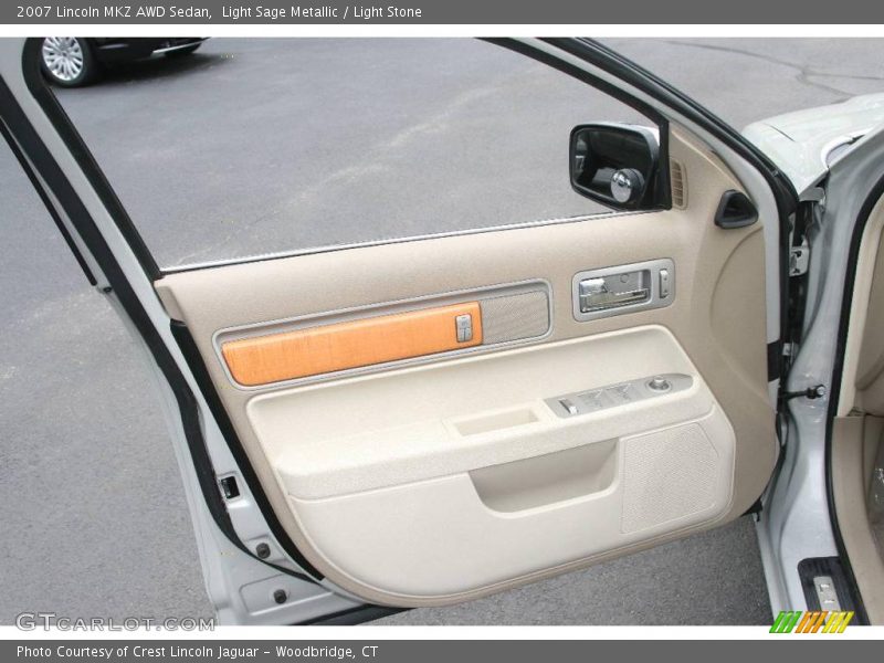 Light Sage Metallic / Light Stone 2007 Lincoln MKZ AWD Sedan