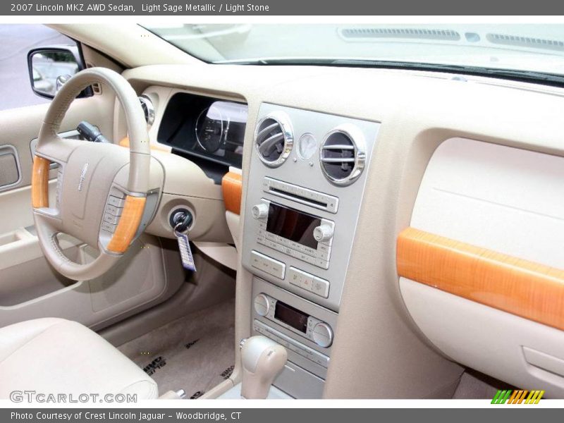 Light Sage Metallic / Light Stone 2007 Lincoln MKZ AWD Sedan