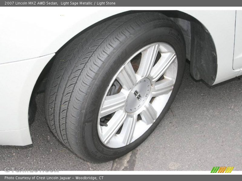 Light Sage Metallic / Light Stone 2007 Lincoln MKZ AWD Sedan