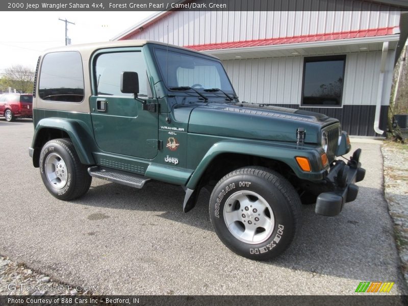Forest Green Pearl / Camel/Dark Green 2000 Jeep Wrangler Sahara 4x4