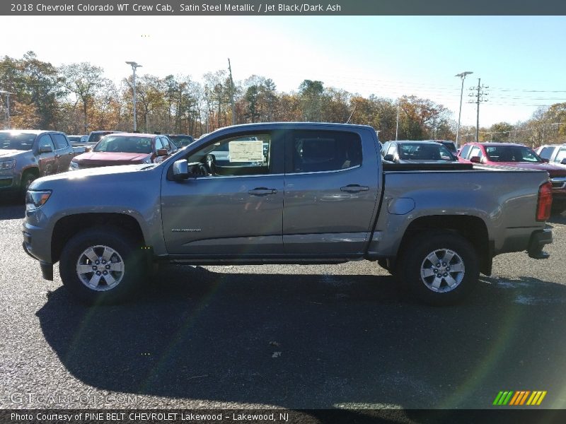 Satin Steel Metallic / Jet Black/Dark Ash 2018 Chevrolet Colorado WT Crew Cab