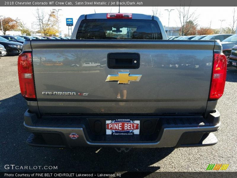Satin Steel Metallic / Jet Black/Dark Ash 2018 Chevrolet Colorado WT Crew Cab