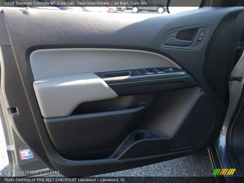 Satin Steel Metallic / Jet Black/Dark Ash 2018 Chevrolet Colorado WT Crew Cab