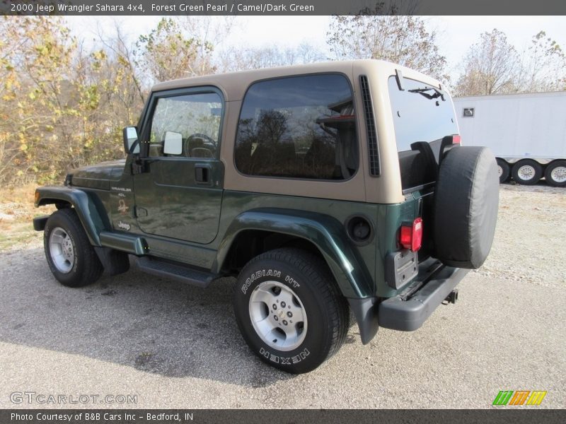 Forest Green Pearl / Camel/Dark Green 2000 Jeep Wrangler Sahara 4x4