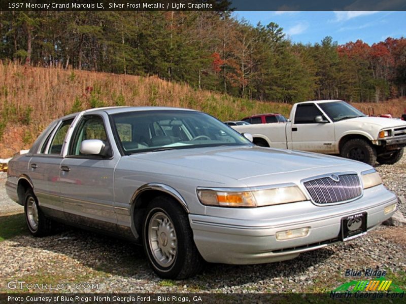 Silver Frost Metallic / Light Graphite 1997 Mercury Grand Marquis LS