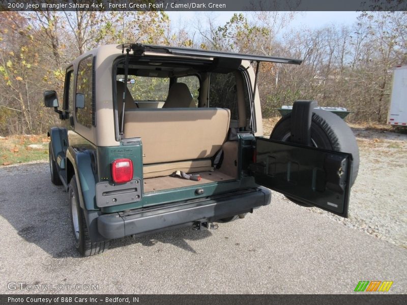 Forest Green Pearl / Camel/Dark Green 2000 Jeep Wrangler Sahara 4x4