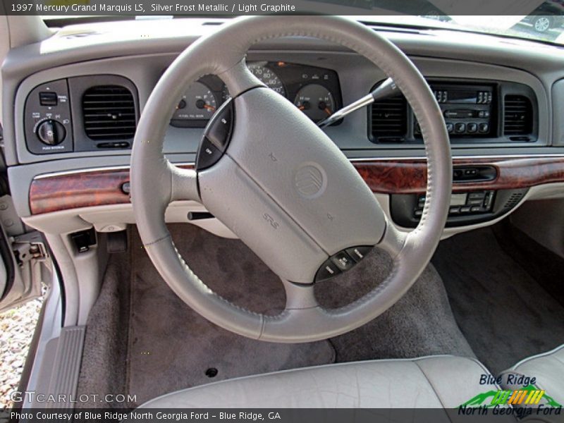 Silver Frost Metallic / Light Graphite 1997 Mercury Grand Marquis LS