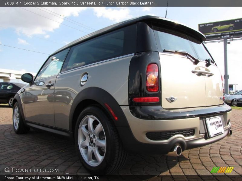 Sparkling Silver Metallic / Punch Carbon Black Leather 2009 Mini Cooper S Clubman