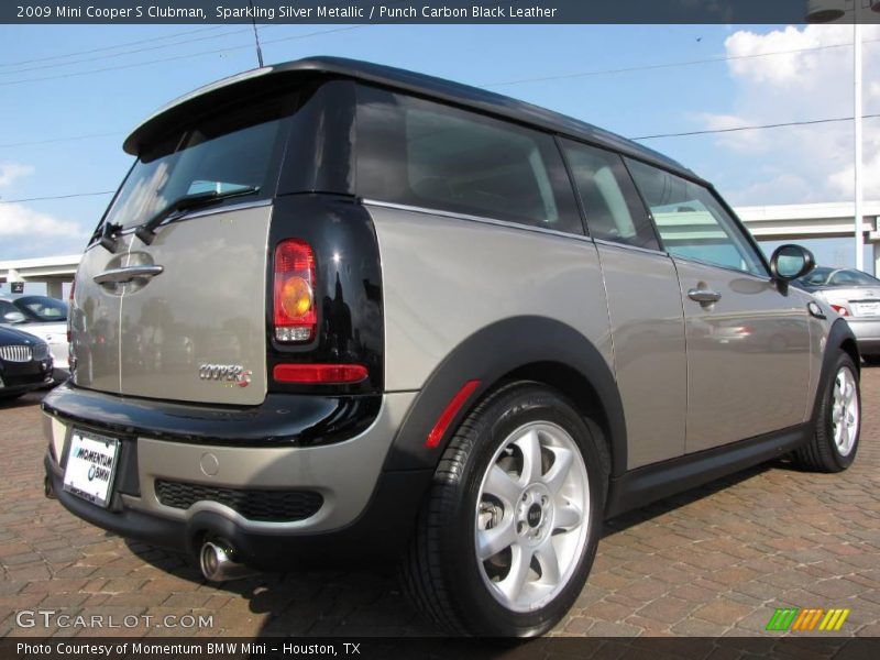 Sparkling Silver Metallic / Punch Carbon Black Leather 2009 Mini Cooper S Clubman