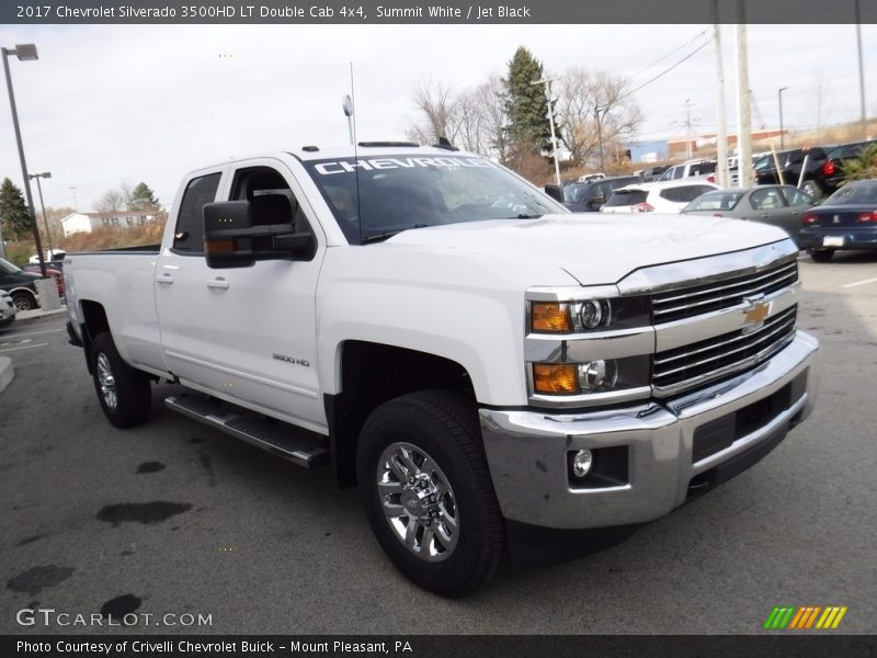 Summit White / Jet Black 2017 Chevrolet Silverado 3500HD LT Double Cab 4x4