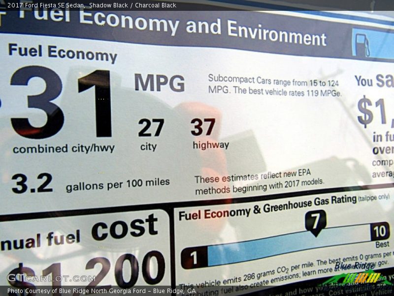 Shadow Black / Charcoal Black 2017 Ford Fiesta SE Sedan