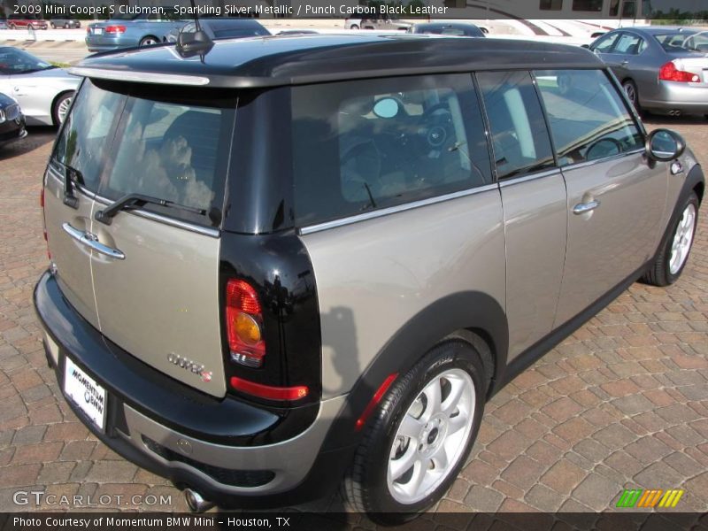 Sparkling Silver Metallic / Punch Carbon Black Leather 2009 Mini Cooper S Clubman